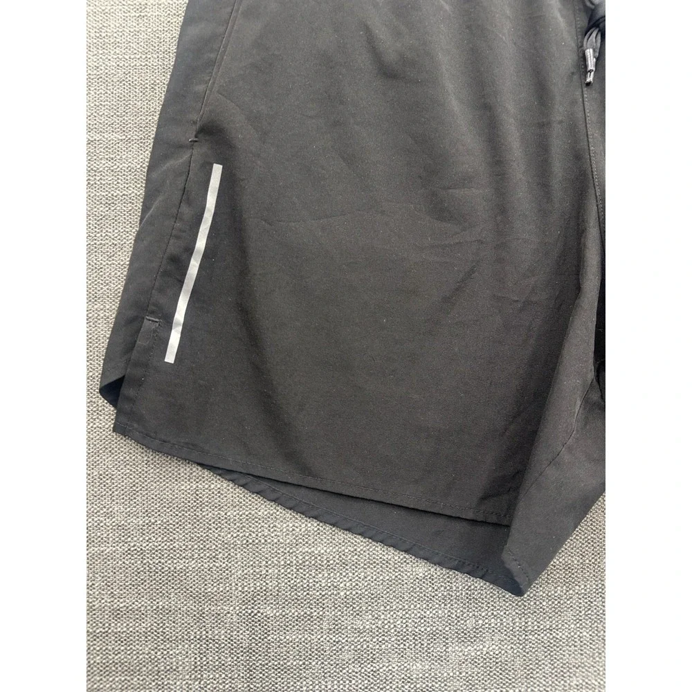 HYPRMV Running Shorts‎ Mens Medium Black Reflective Drawstring Training Gym